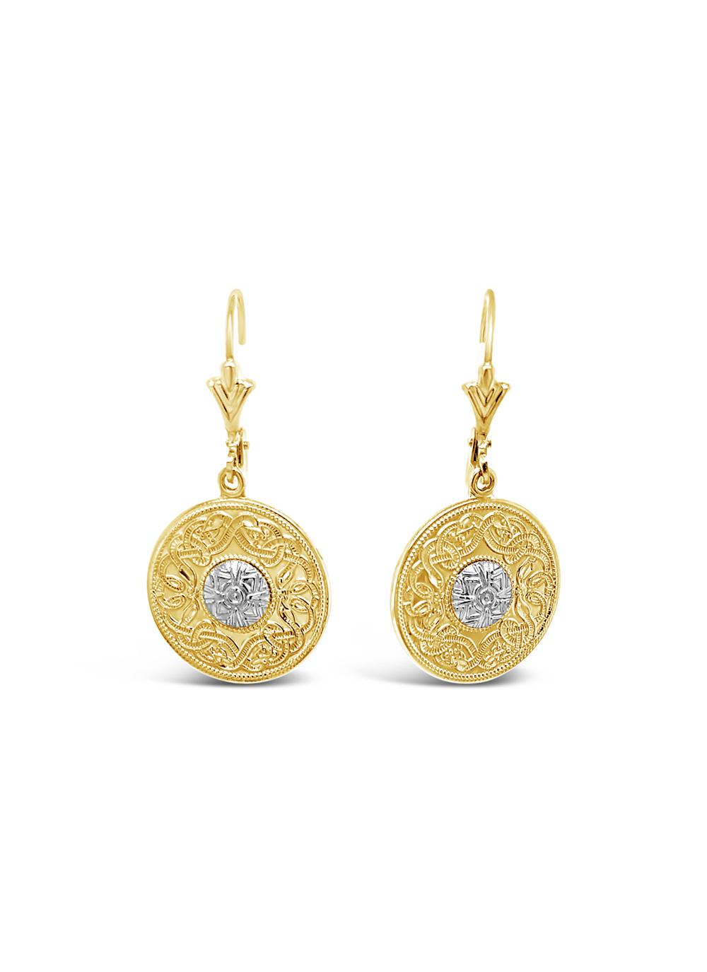 10K Gold Celtic Warrior Earrings | Blarney