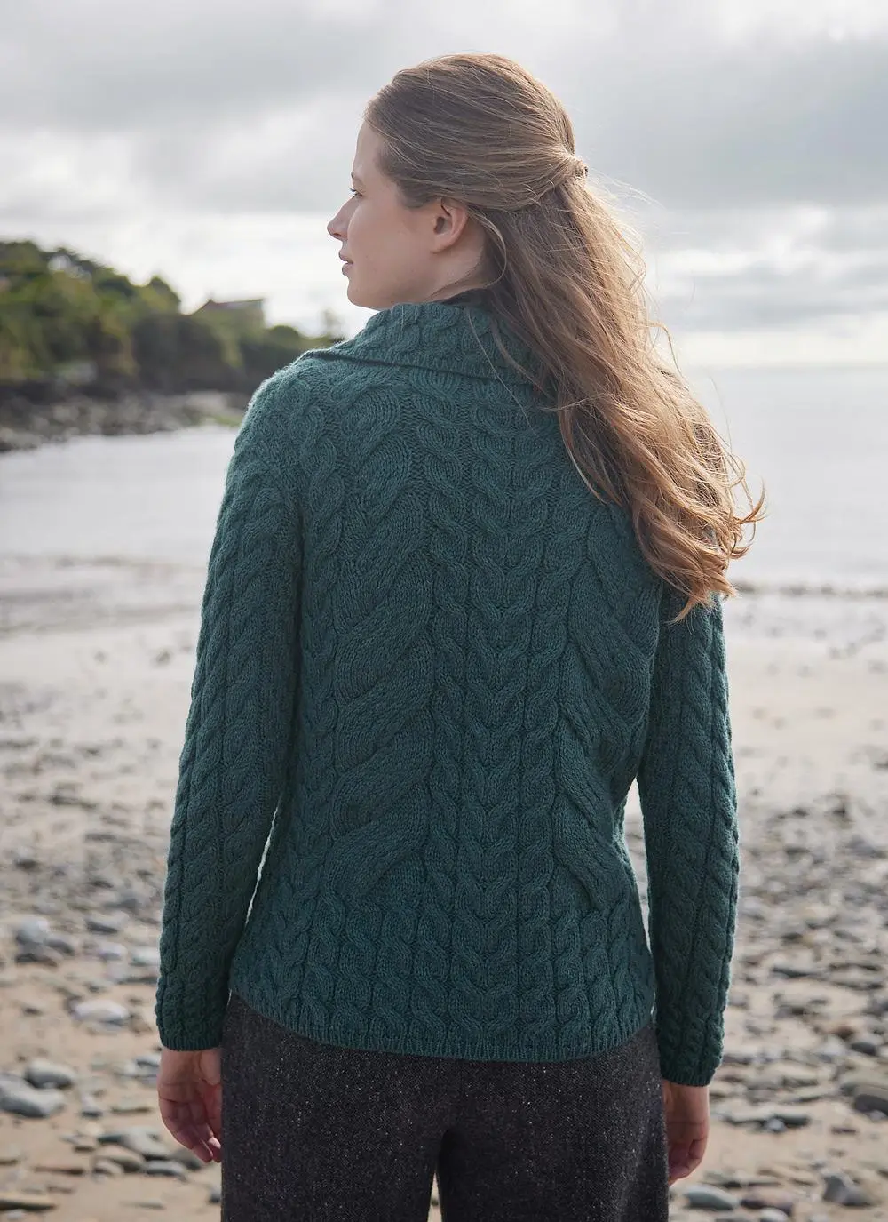 Supersoft Merino Wool Cable Cardigan