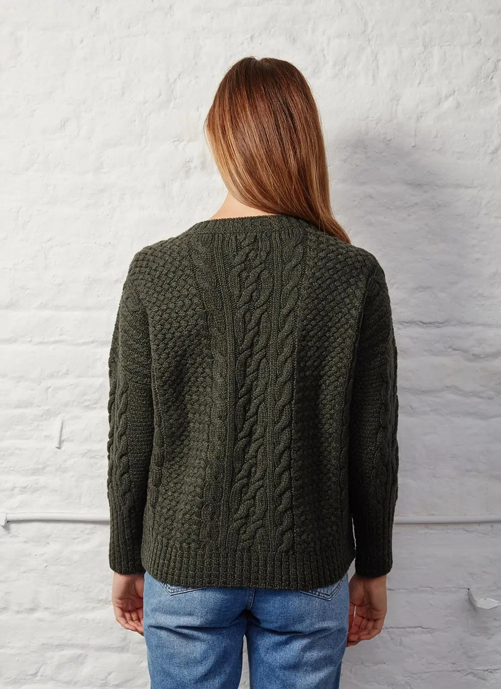 Brid Cable Stitch Aran Sweater