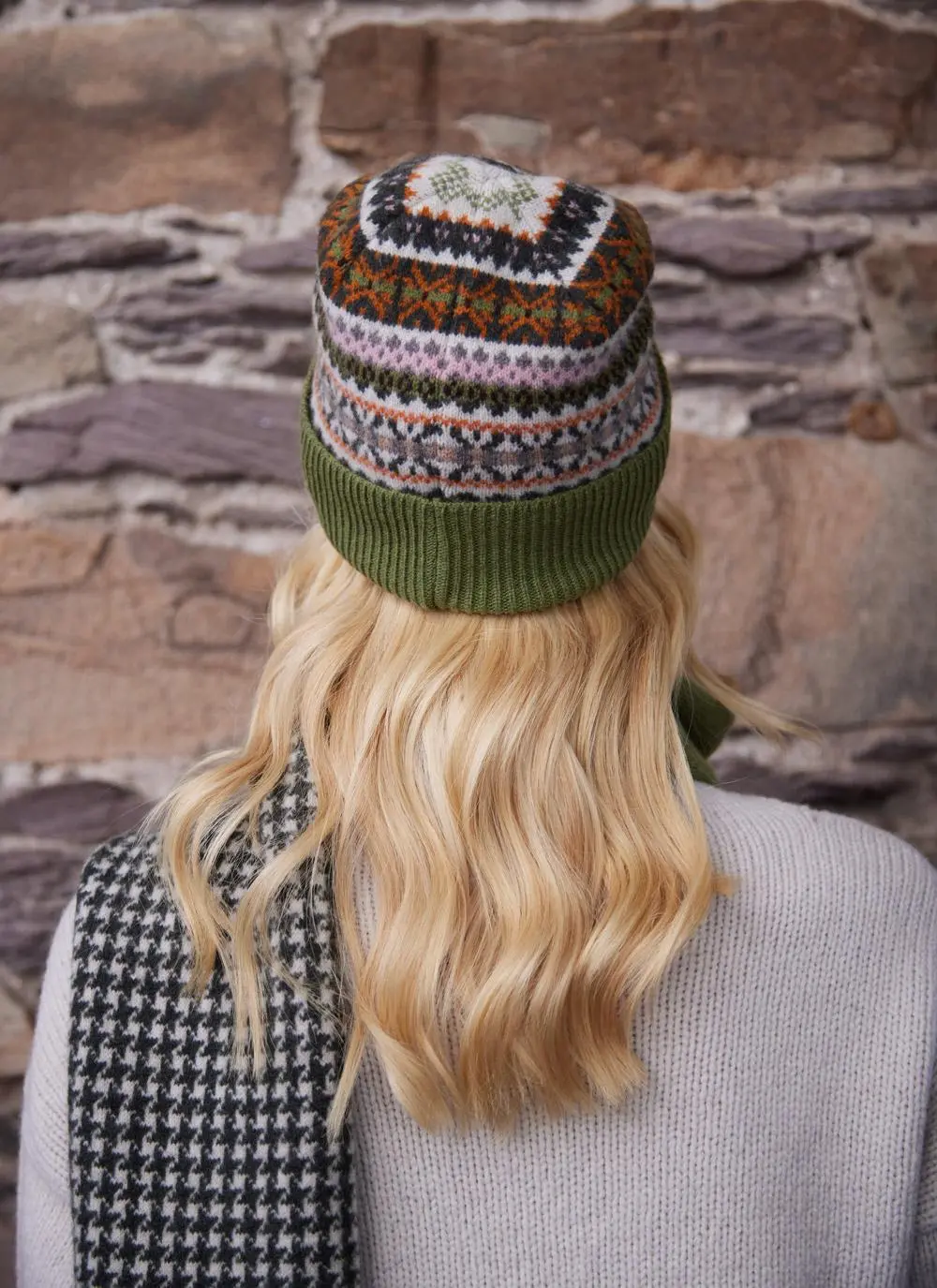 Fair Isle Kerse Knit Beanie Hat