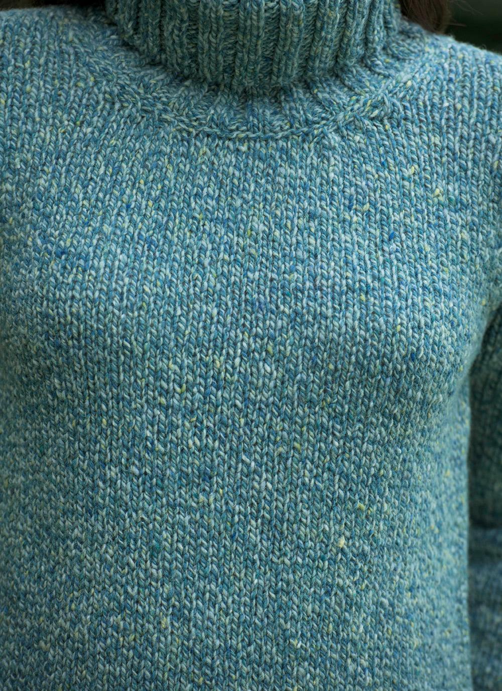 Fisherman Donegal Fleck Polo Neck Sweater | Blarney