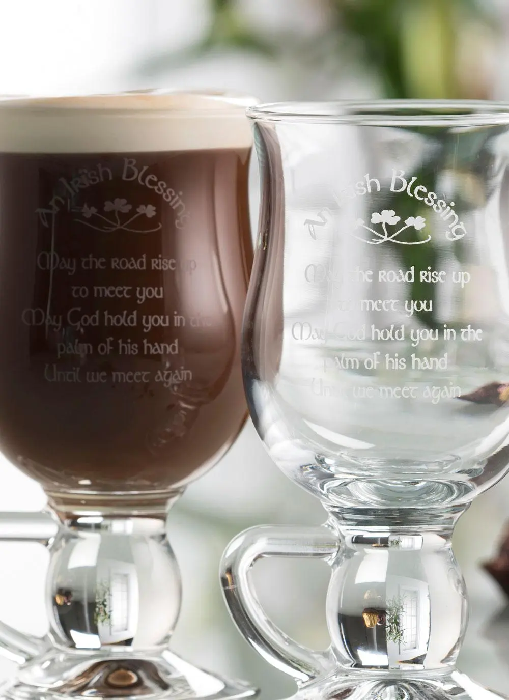 Galway Crystal Irish Coffee Mugs - Set of 2