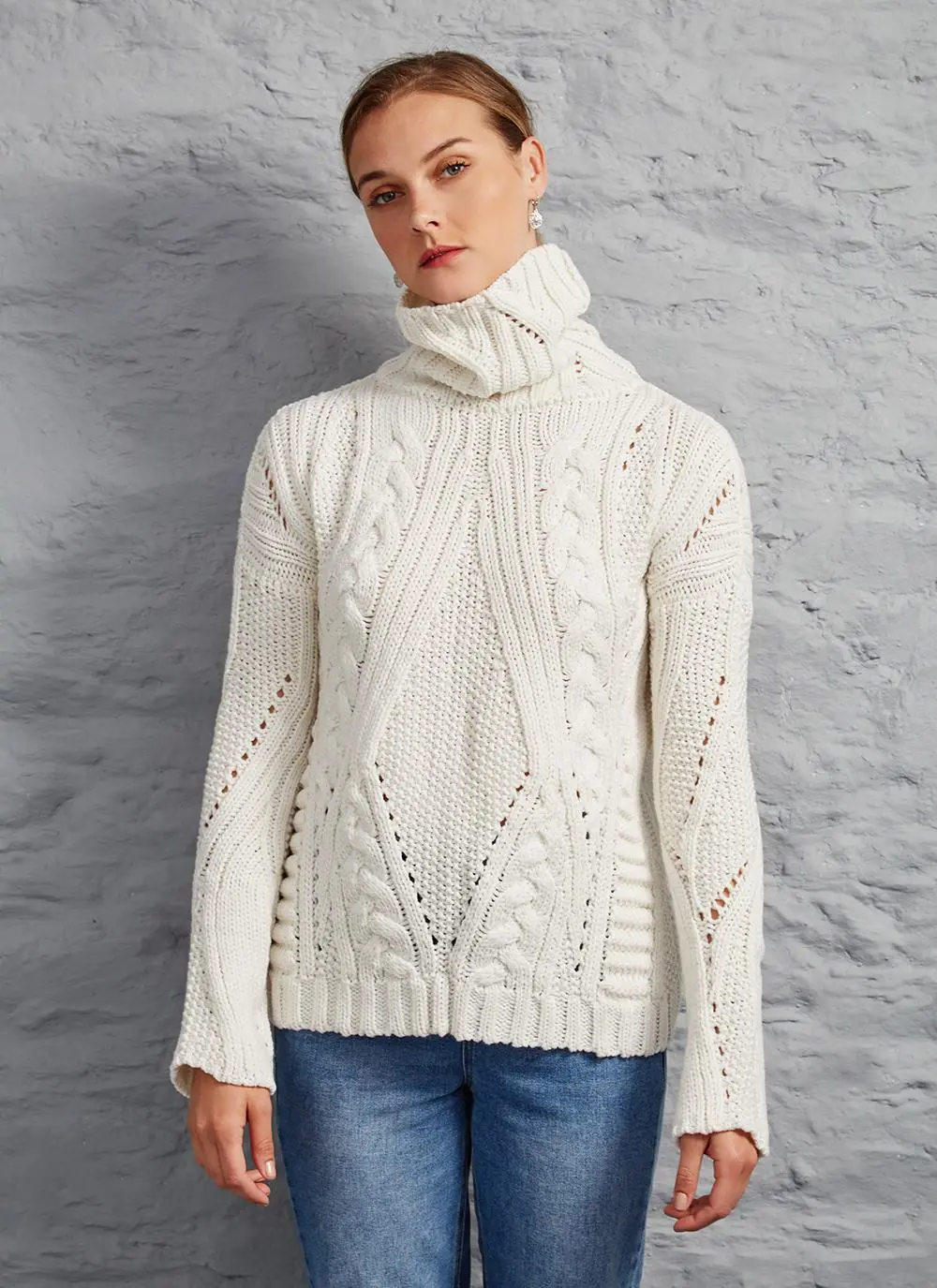 Niamh Aran Polo Neck Sweater