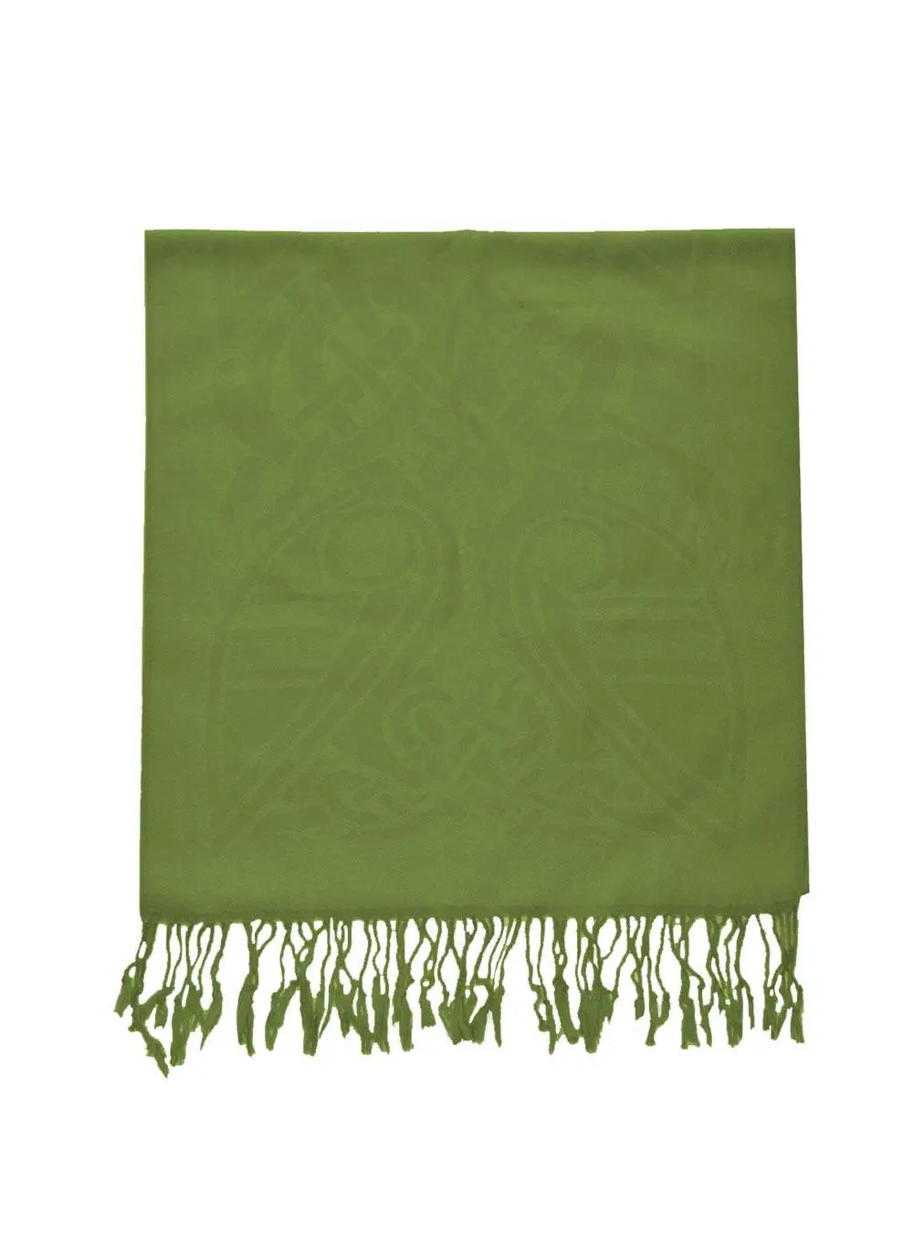 Forest Green Celtic Wool Scarf