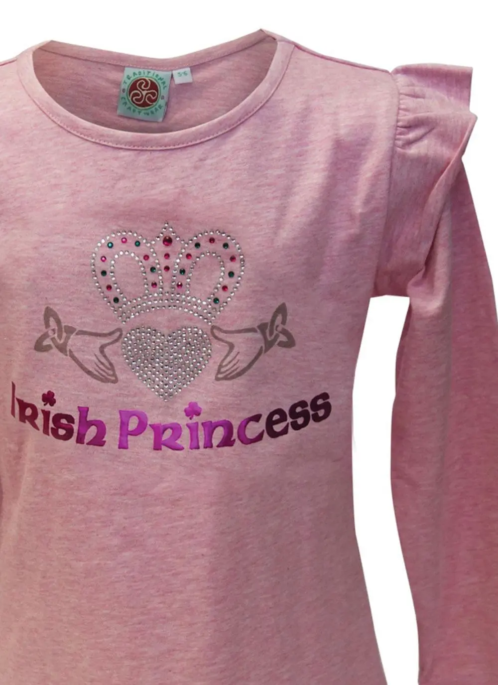 Girls Irish Princess Long Sleeve T-Shirt
