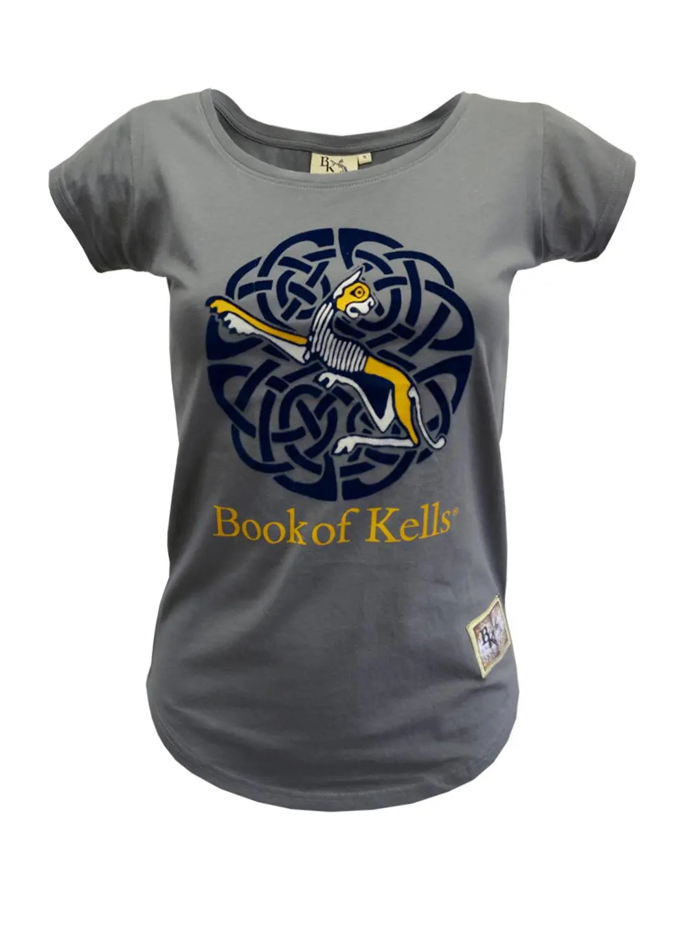 Ladies Book of Kells Grey Lioness T-Shirt