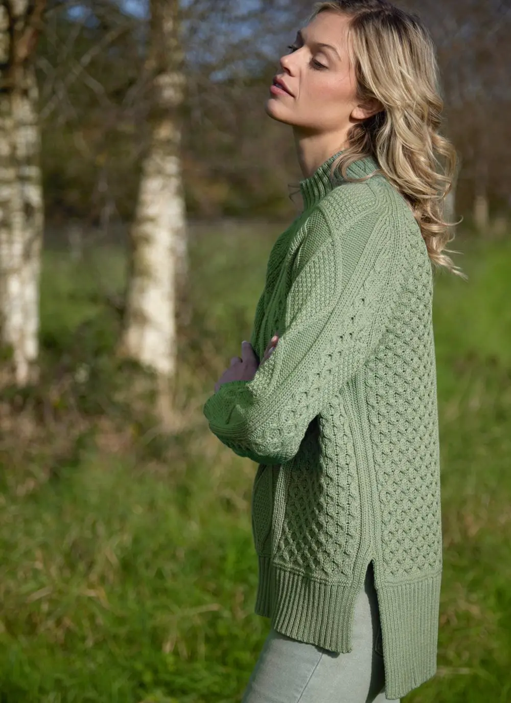 Noreen Aran Turtle Neck Sweater