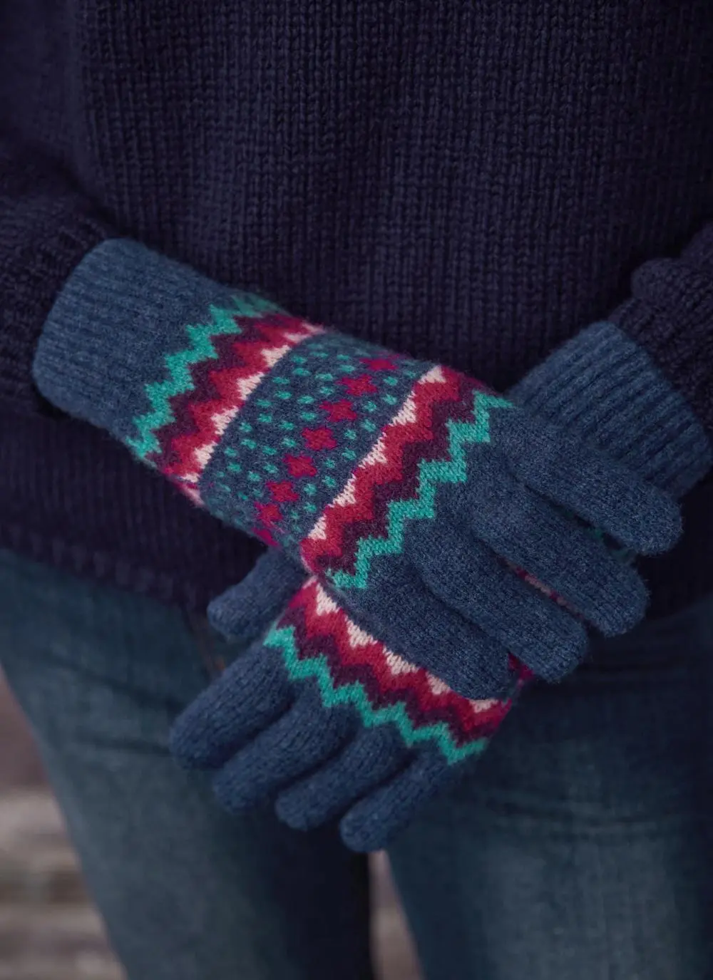 Fair Isle Hope Knit Gloves