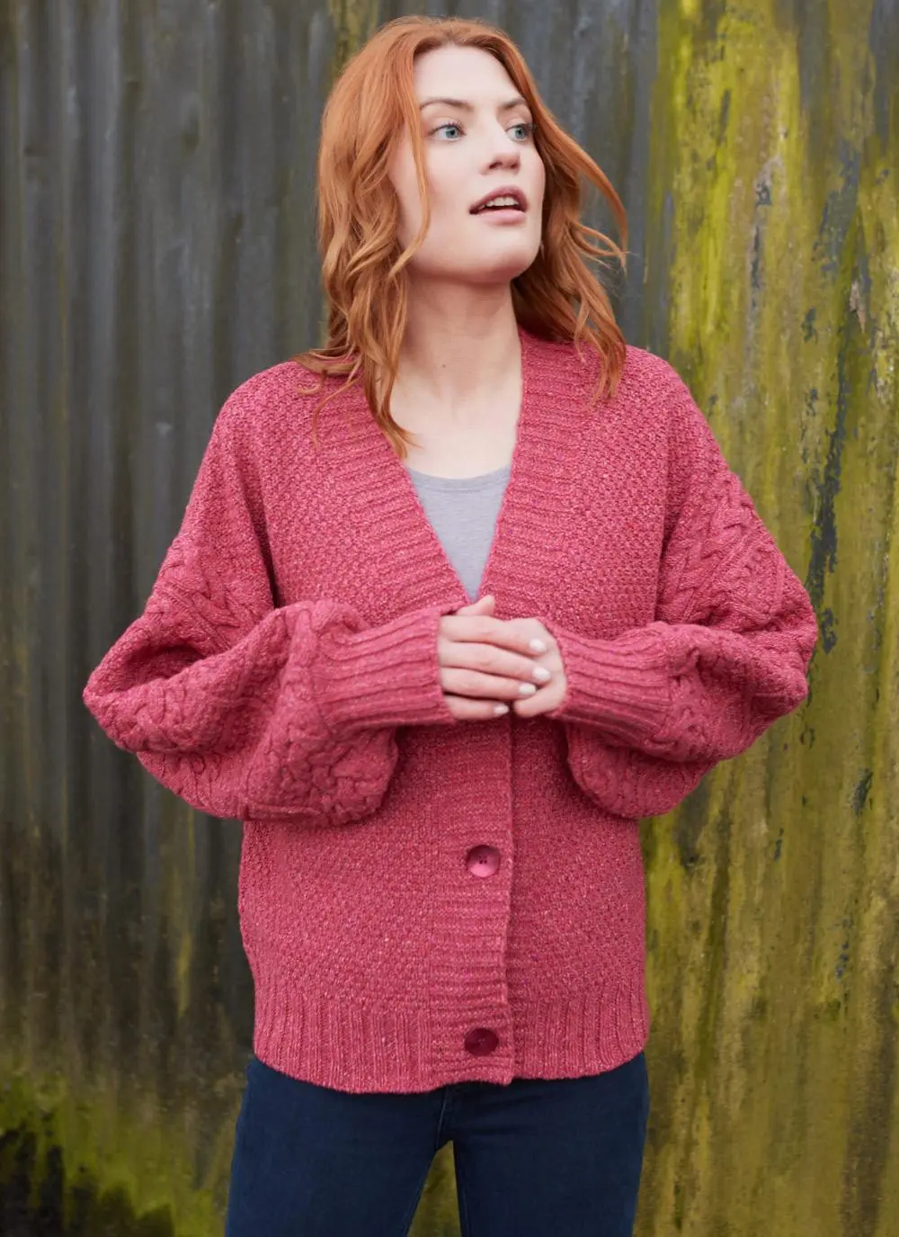 Thistle Cable Knit Sleeve Cardigan