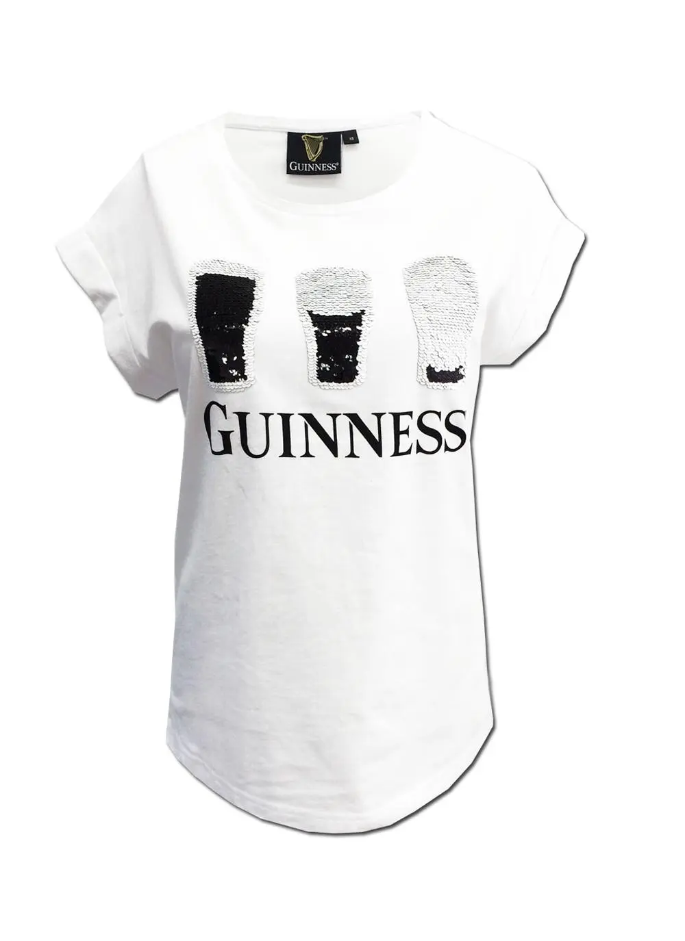 Guinness Reversible Sequin Pint T-Shirt