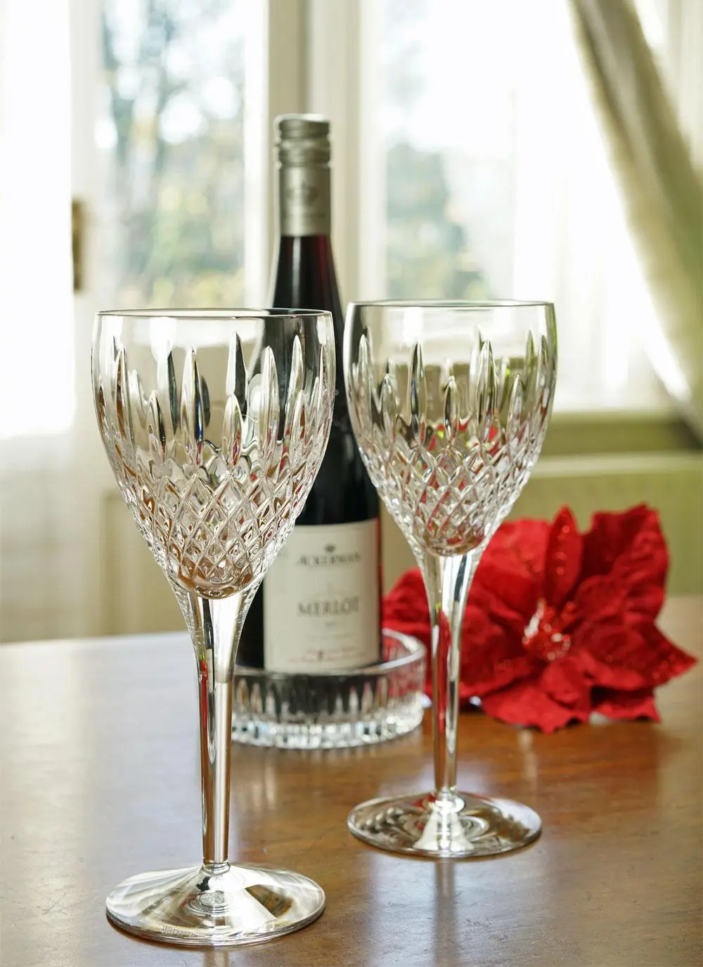 Waterford Crystal Aran White Wine Glasses, Set of 2