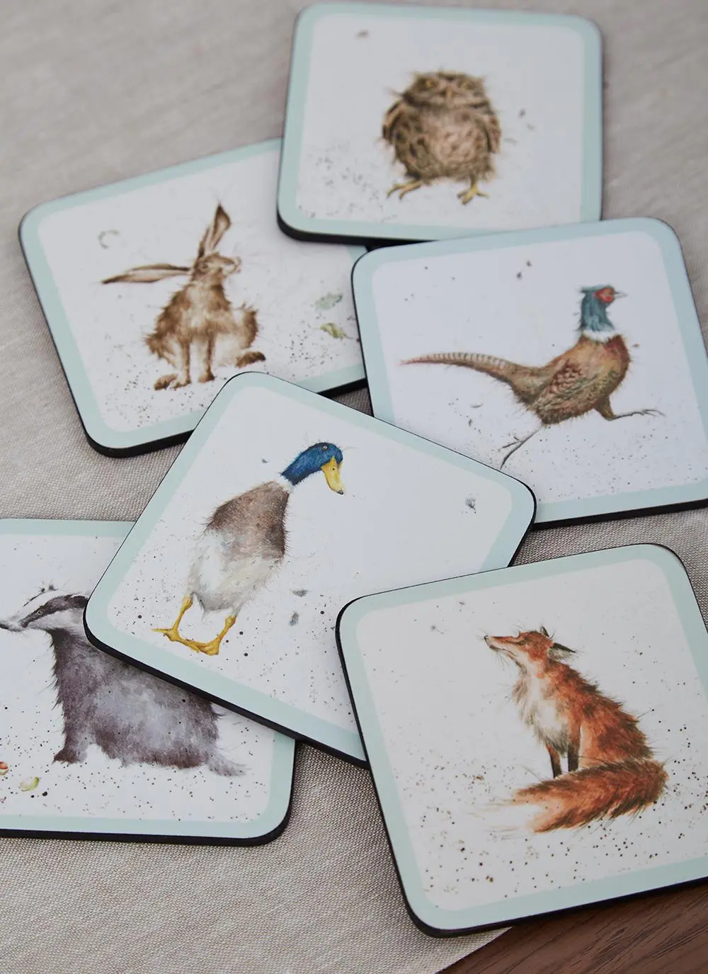 Wrendale Designs Mixed Coasters Set of 6 | Blarney