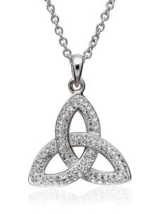 Trinity Knot Pendant Embellished with Swarovski Crystals | Blarney