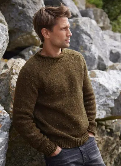 Men's Long Sleeve Cotton Tricot Sweaters 2023