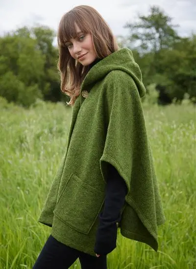 Short Tweed Hooded Cape | Blarney